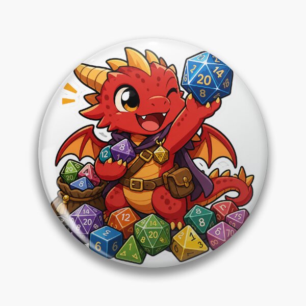 Item preview, Título: Dice Dragon Sticker - Funny D&D Dice Hoarder Hoard Math Rocks TTRPG Gift designed and sold by Dice_Goblin_Studio.