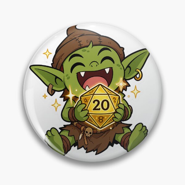 Item preview, Natural 20 Dice Goblin Sticker - Funny D&D Critical Hit Math Rocks Gamer Gift designed and sold by Dice_Goblin_Studio.
