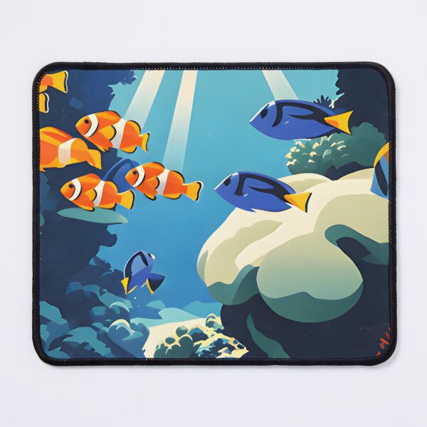 Item preview, Krabi Coral Reef Symphony – Vintage Marine Poster designed and sold by Spirit of Siam.