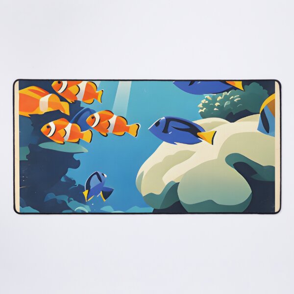 Item preview, Krabi Coral Reef Symphony – Vintage Marine Poster designed and sold by Spirit of Siam.