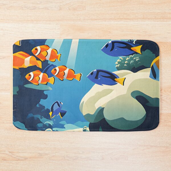 Item preview, Krabi Coral Reef Symphony – Vintage Marine Poster designed and sold by Spirit of Siam.