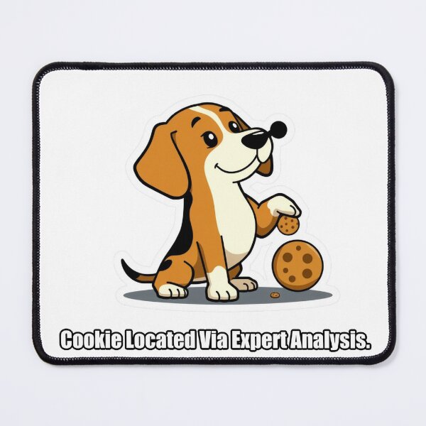 Item preview, Beagle - Cookie Located Via Expert Analysis - Funny Beagle Gift designed and sold by pawdrops.