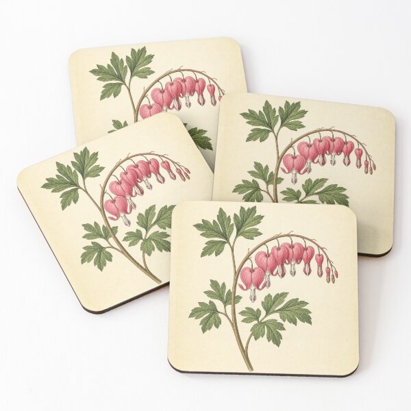 Item preview, Vintage Bleeding Heart Botanical Illustration Print designed and sold by NuvoraNest.