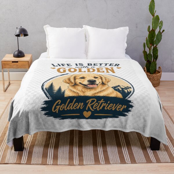 Item preview, Life Is Better With a Golden Retriever | Vintage Dog Lover Retro Design designed and sold by TeeVibeHaus.