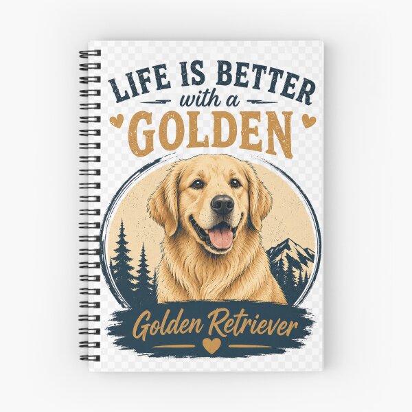 Item preview, Life Is Better With a Golden Retriever | Vintage Dog Lover Retro Design designed and sold by TeeVibeHaus.