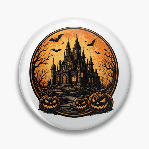 Item preview, Castle Halloween Moon Pumpkin designed and sold by afr-saad.