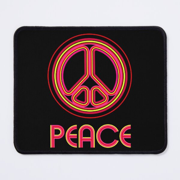 Item preview, Retro Psychedelic Peace Sign Linear Graphic designed and sold by Terry Bain.