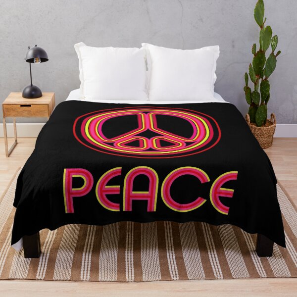 Item preview, Retro Psychedelic Peace Sign Linear Graphic designed and sold by Terry Bain.