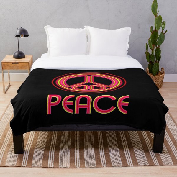 Item preview, Retro Psychedelic Peace Sign Linear Graphic designed and sold by Terry Bain.