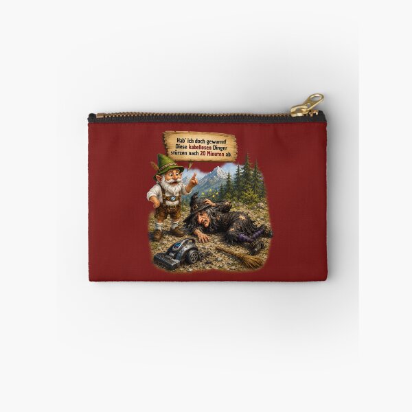 Item preview, 0Hab' ich doch gewarnt! Lustige Hexe mit kabellosem Staubsauger – Bayerischer Zwerg Humor designed and sold by Alpine-Ink.