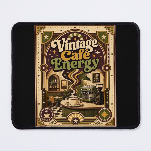 Item preview, Vintage Coffee Energy Retro Coffee Shop Poster  designed and sold by Sketchlegacy.
