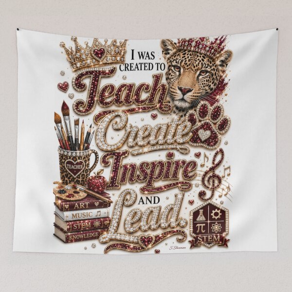 Item preview, I Was Created to Teach, Create, Inspire and Lead™ Royal Purpose Edition™ | Faith-Based Educator Collection designed and sold by Creative Expressions Art.