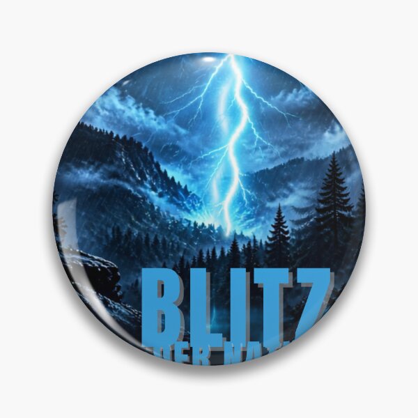 Item preview, Nature Lightning Fantasy – Neon Blue Thunder Forest | Electric Nature Art designed and sold by DervoTeck2767.