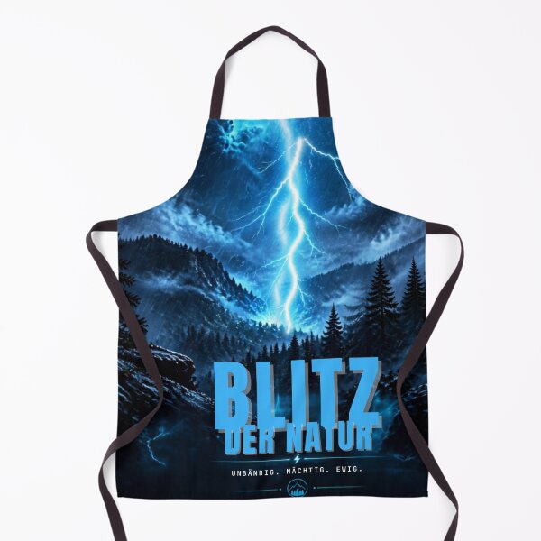 Item preview, Nature Lightning Fantasy – Neon Blue Thunder Forest | Electric Nature Art designed and sold by DervoTeck2767.