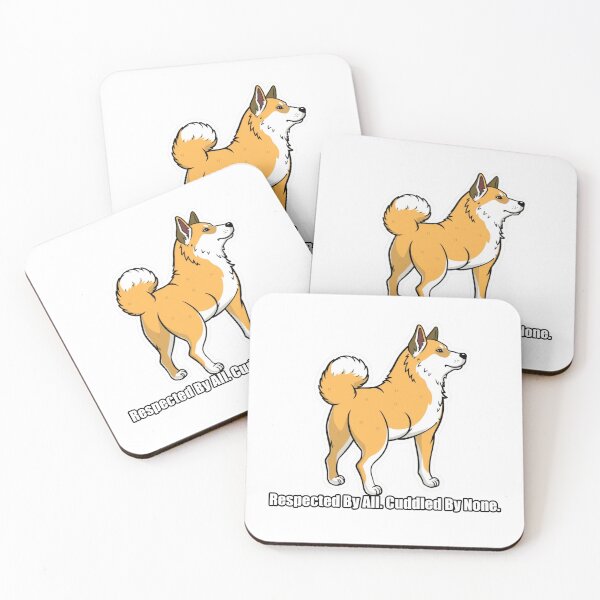 Item preview, Akita - Respected By All Cuddled By None - Funny Akita Gift designed and sold by pawdrops.