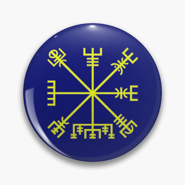 Item preview, Vegvísir Icelandic Wayfinder Symbol - Yellow designed and sold by shorethings.