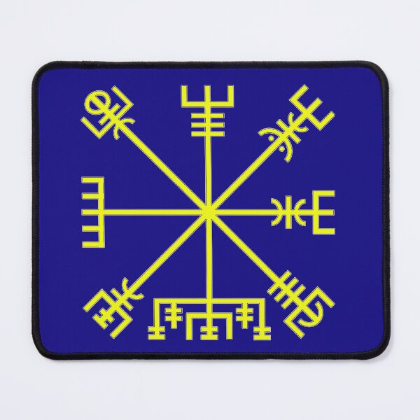 Item preview, Vegvísir Icelandic Wayfinder Symbol - Yellow designed and sold by shorethings.