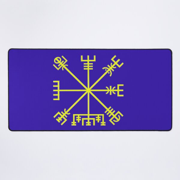 Item preview, Vegvísir Icelandic Wayfinder Symbol - Yellow designed and sold by shorethings.
