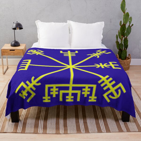Item preview, Vegvísir Icelandic Wayfinder Symbol - Yellow designed and sold by shorethings.