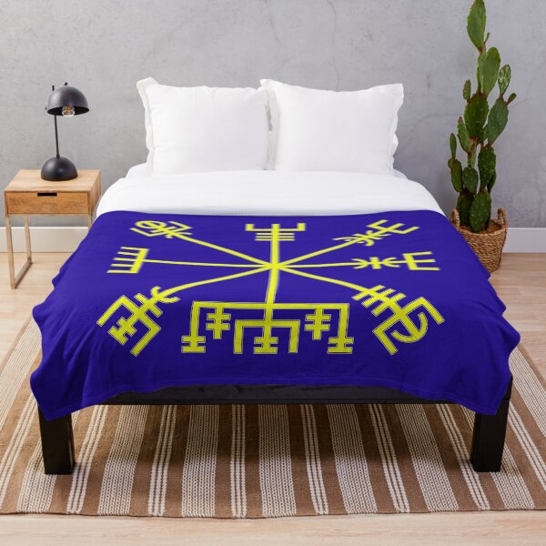 Item preview, Vegvísir Icelandic Wayfinder Symbol - Yellow designed and sold by shorethings.