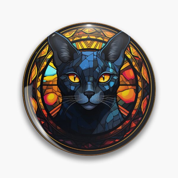 Item preview, Korat Cat Stained Glass Leadlight Artistic Design Boys Girls designed and sold by rafaeltto.