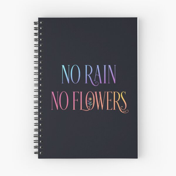 Item preview, NO RAIN NO FLOWERS | Inspirational Quote designed and sold by lbl-shop.