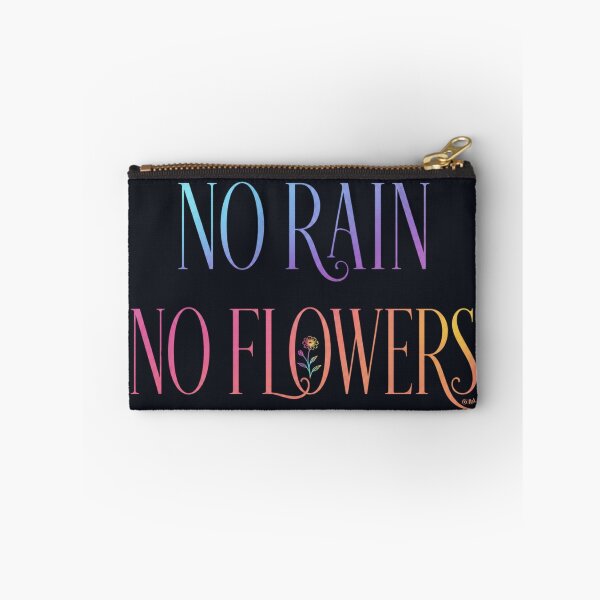 Item preview, NO RAIN NO FLOWERS | Inspirational Quote designed and sold by lbl-shop.