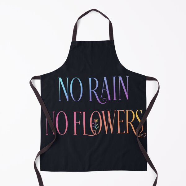 Item preview, NO RAIN NO FLOWERS | Inspirational Quote designed and sold by lbl-shop.