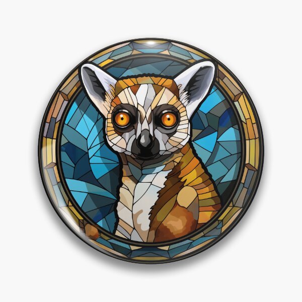 Item preview, Lemur Stained Glass Leadlight Artistic Design Boys Girls designed and sold by rafaeltto.