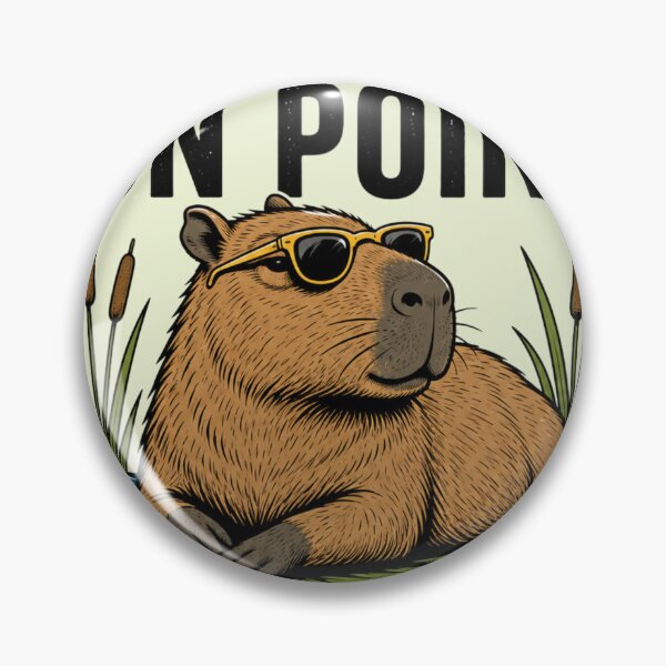 Item preview, Off Grid On Point Capybara with Sunglasses Funny Animal designed and sold by Retro Rascals Co..