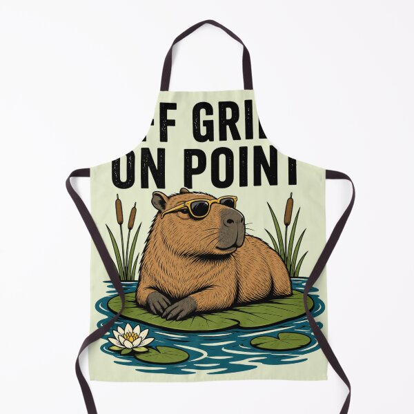Item preview, Off Grid On Point Capybara with Sunglasses Funny Animal designed and sold by Retro Rascals Co..