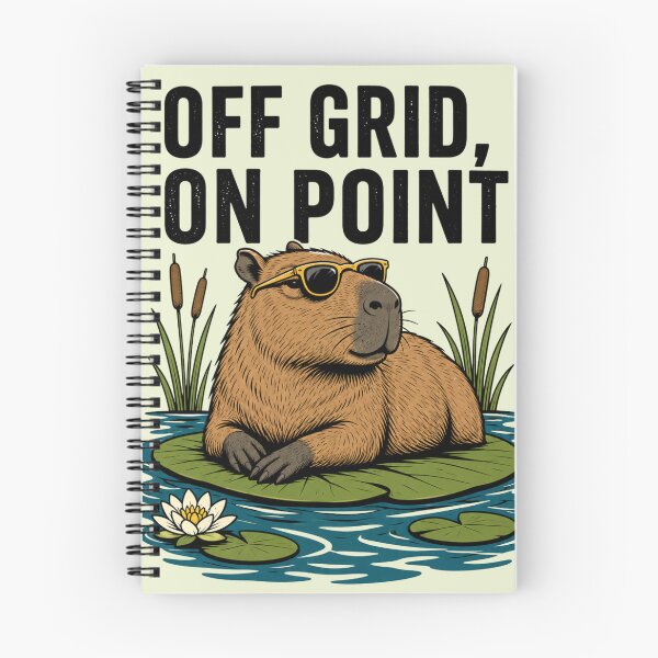 Item preview, Off Grid On Point Capybara with Sunglasses Funny Animal designed and sold by Retro Rascals Co..