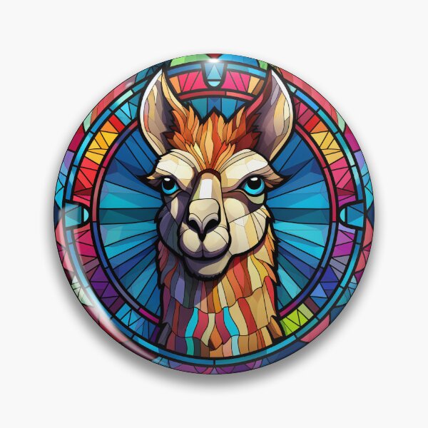 Item preview, Llama Stained Glass Leadlight Artistic Design Boys Girls designed and sold by rafaeltto.