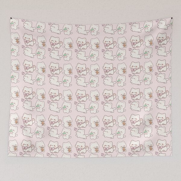 Item preview, Cozy Kitty Cute Cat Soft Pastel Cozy kitten pink Vibe Aesthetic designed and sold by Art IN Pack.