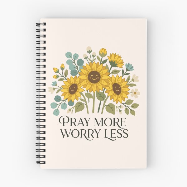 Item preview, Pray More Worry Less Sunflower Christian | Faith Women's  designed and sold by stylishdzign.