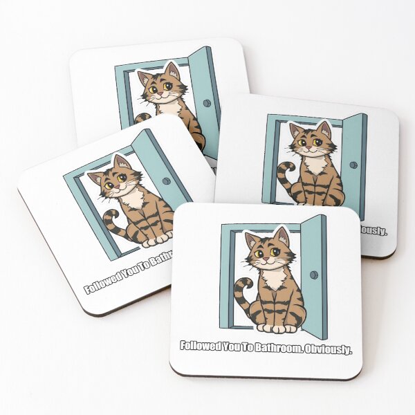 Item preview, Maine Coon - Followed You To Bathroom Obviously - Funny Cat Gift designed and sold by pawdrops.