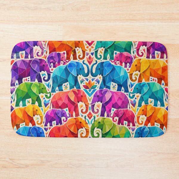 Item preview, Geometric Elephants designed and sold by DazzleKitty.