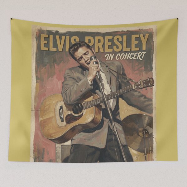 Item preview, Elvis Presley - Live in Jacksonville 1956 Vintage Concert Poster designed and sold by ElvisVintagePosters.