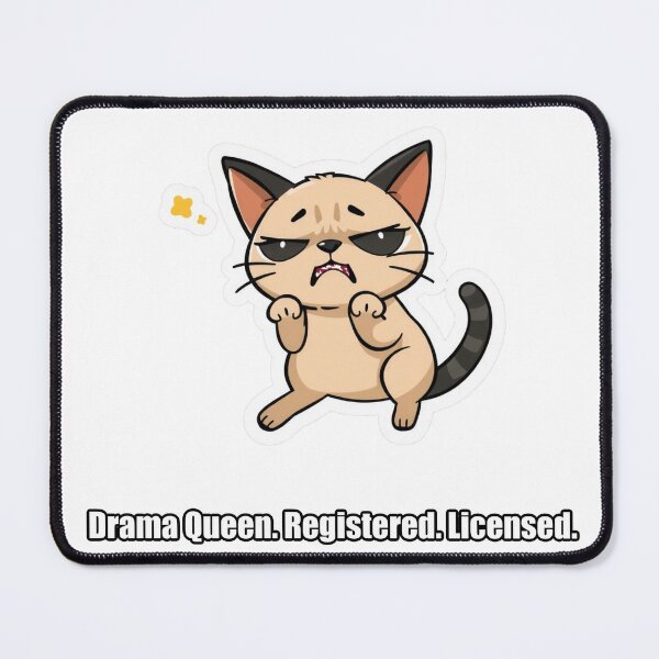 Item preview, Siamese - Drama Queen Registered Licensed - Funny Siamese Gift designed and sold by pawdrops.