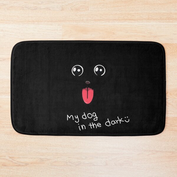 Item preview, My Dog in the Dark – Hand Drawn Black Dog Owner Funny Quote Design designed and sold by Chibi-NumNum.
