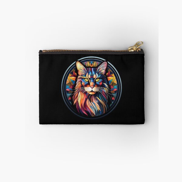 Item preview, Maine Coon Cat Stained Glass Leadlight Artistic Design Boys Girls designed and sold by rafaeltto.
