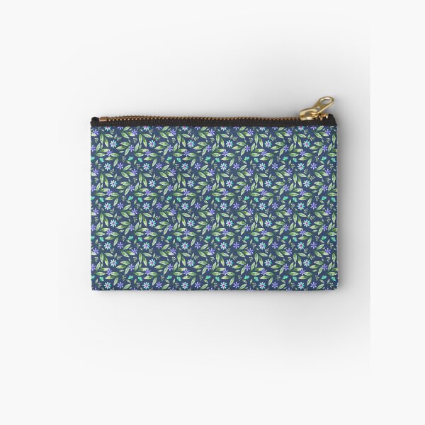 Item preview, Green Leaves and Purple Wildflowers Seamless Pattern designed and sold by 555Design.