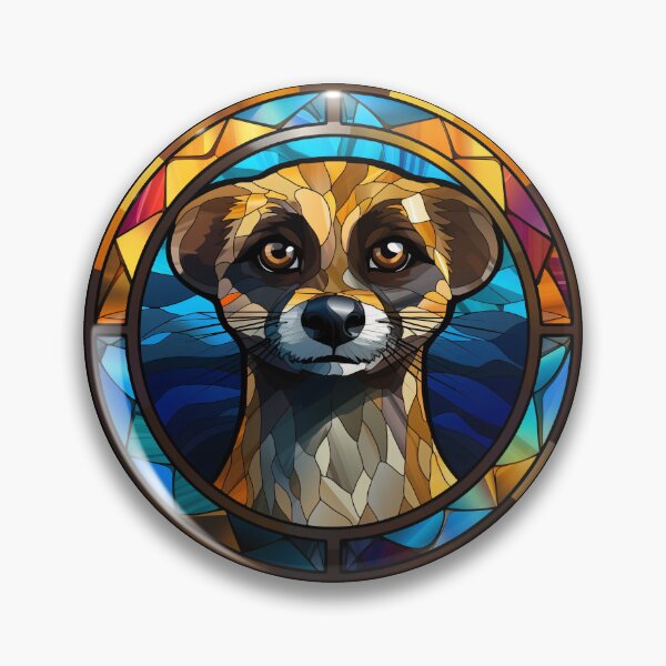 Item preview, Meerkat Stained Glass Leadlight Artistic Design Boys Girls designed and sold by rafaeltto.
