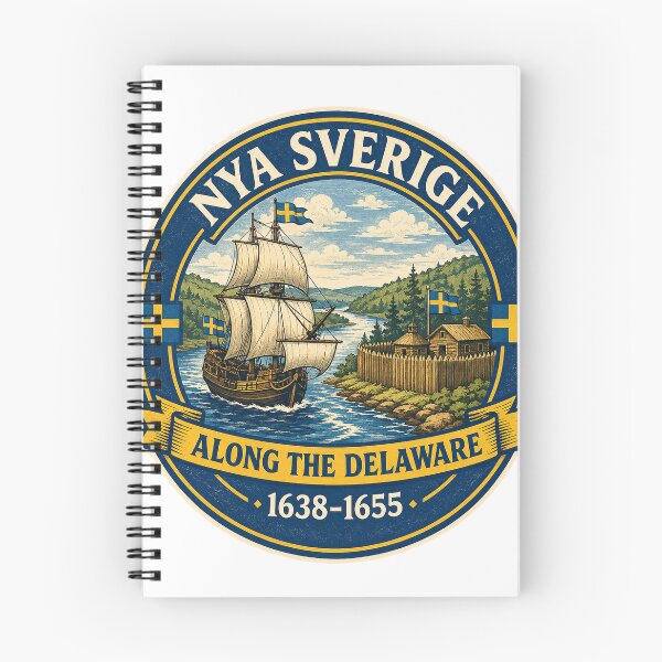 Item preview, New Sweden Colony 1638 – Swedish Heritage and Delaware Valley History designed and sold by Past in Threads.