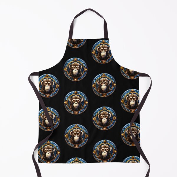 Item preview, Monkey Stained Glass Leadlight Artistic Design Boys Girls designed and sold by rafaeltto.