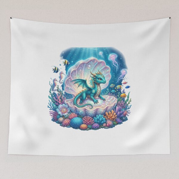 Item preview, Baby dragon emerging from pearl designed and sold by kidoramagic.