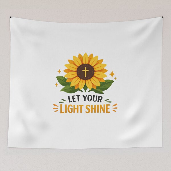 Item preview, Let Your Light Shine Christian | Sunflower Faith  designed and sold by stylishdzign.