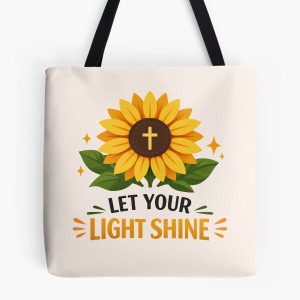 Item preview, Let Your Light Shine Christian | Sunflower Faith  designed and sold by stylishdzign.