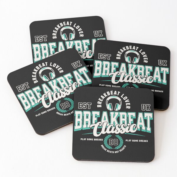 Item preview, BREAKBEAT - Breaks Collegiate (White)  designed and sold by Discothreadz.