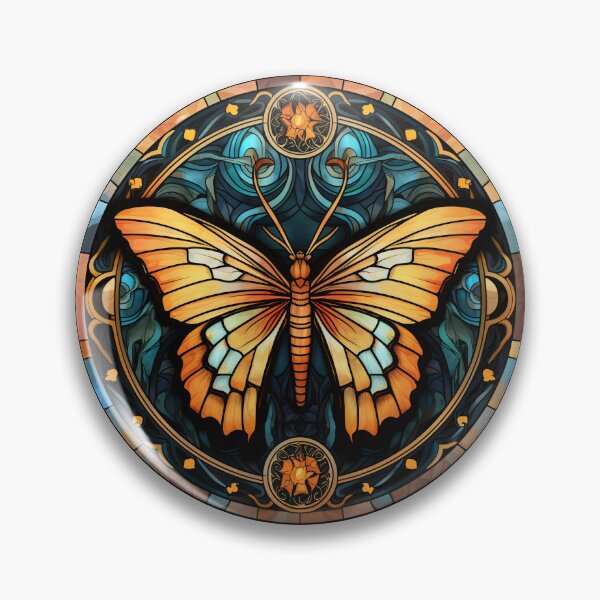 Item preview, Moth Stained Glass Leadlight Artistic Design Boys Girls designed and sold by rafaeltto.